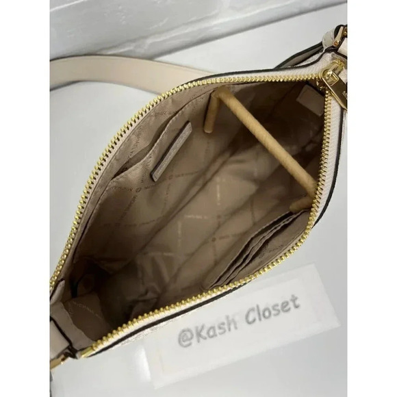 Michael Kors JST Small Crossbody With Tech Attach - Light Cream Multi - Picture 10 of 11